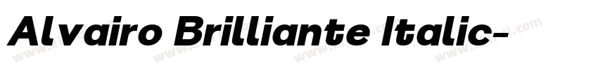 Alvairo Brilliante Italic字体转换